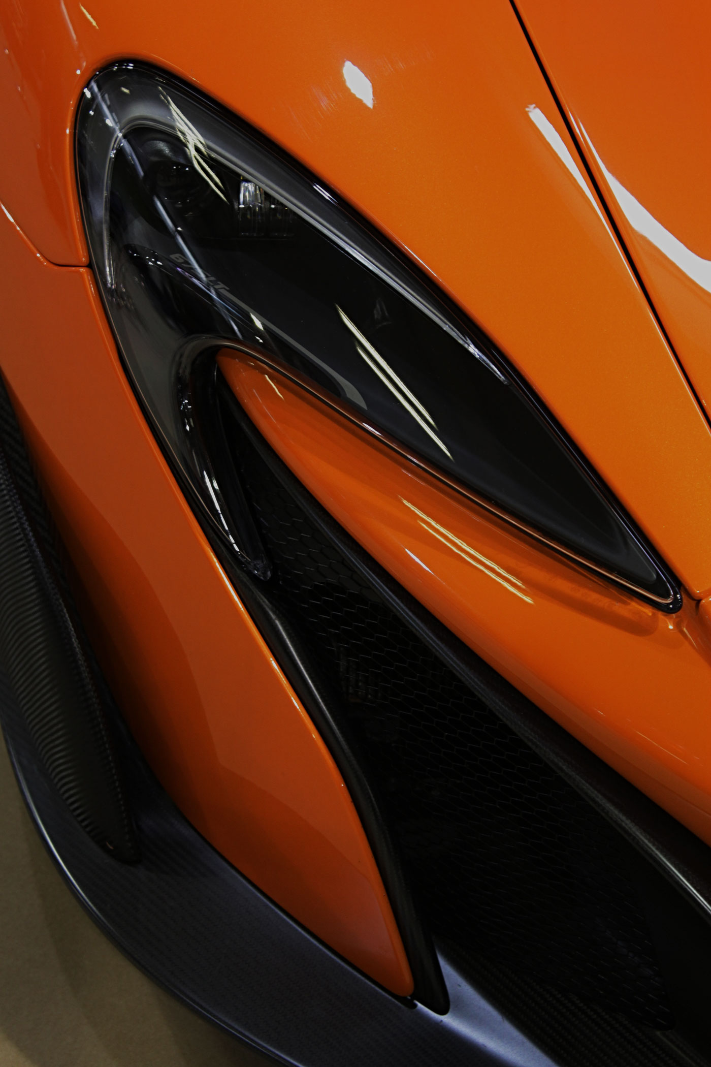 Image of a McLaren front headlight